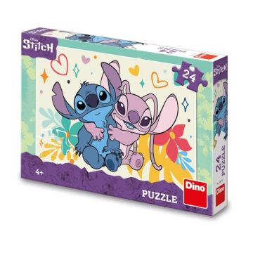 Puzzle, +4 ani, Stitch si Angel, 24 piese, Dino Toys