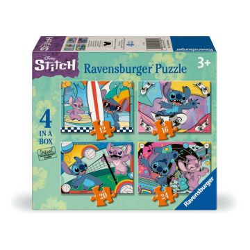 Puzzle Disney Stitch 4 in 1, 3 ani+, Ravensburger