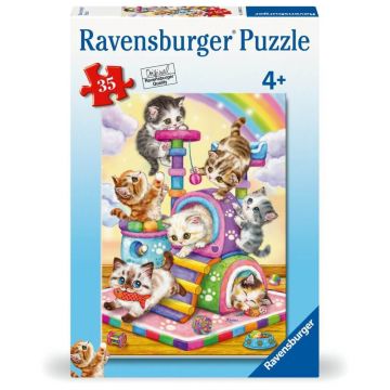 Puzzle Pisicute la joaca, 4 ani+, 35 piese, Ravensburger