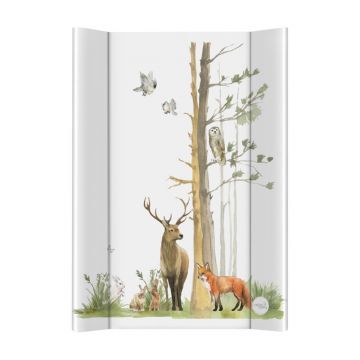 Saltea de infasat cu intaritura, 50 x 70 cm, Basic Woodland, Ceba Baby