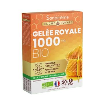 Santarome Hive Products Royal Jelly Bio 1000 MG 20 fiole