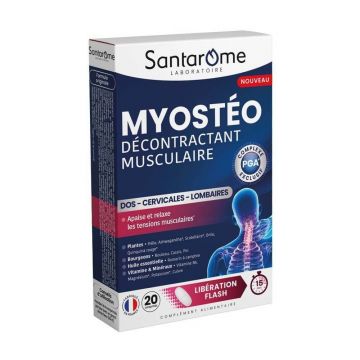 Santarome Myostéo Décontractant Musculaire Libération Flash 15min 20 comprimés