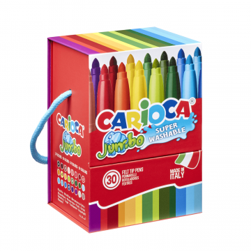 Set carioci colorate Jumbo, 30 bucati, Carioca