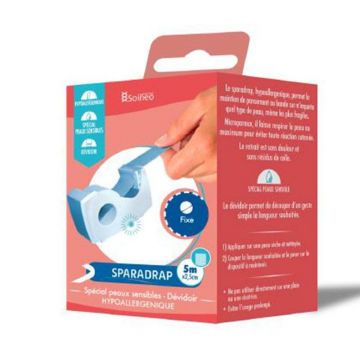 Soineo Plaster cu dispenser 5mx2,5 cm Special pentru piele sensibilă 1 rolă