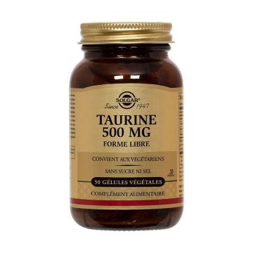 Solgar Taurină 50 geluri vegetale Vitalité Cardiovasculaire 500 mg
