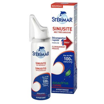 Sterimar Spray Sinuzită Nas foarte înfundat Eucalipt/cupru 50ml
