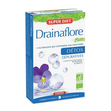 Superdiet Drainaflore Organic 20 fiole 15ml