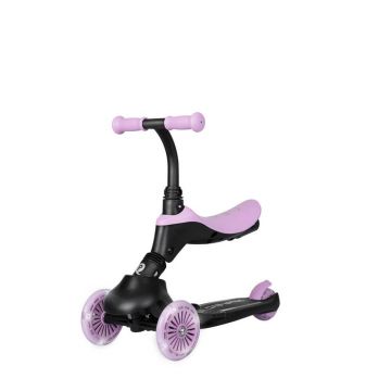 Trotineta multifunctionala 5in1 Sema EVO, 1-6 ani, Violet, Qplay