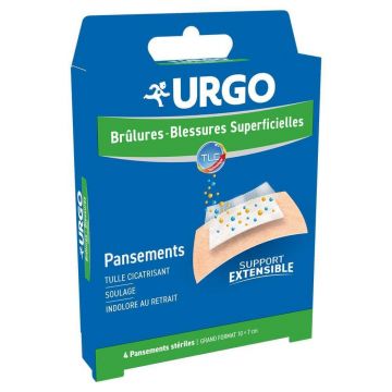Urgo Pansamente mari pentru arsuri 10x7cm x4