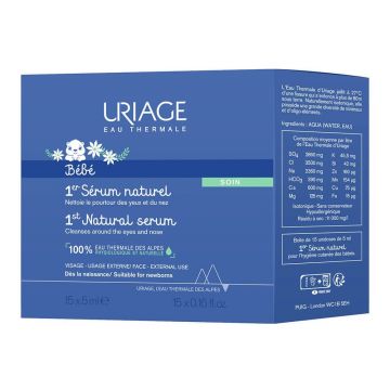 Uriage Baby 1st Ser fiziologic natural nas și ochi X18 Bebe 75ml