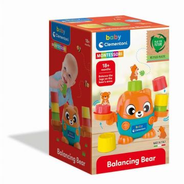 Ursulet de echilibru cu activitati Montessori Baby, 18 luni+, Clementoni
