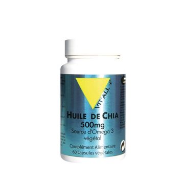 Vit'All+ Ulei de Chia 500mg 60 Capsule