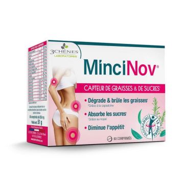3 Chênes Mincinov reduce grăsimea și zahărul 60 capsule