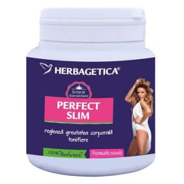Amestec de pulberi vegetale Perfect Slim, 210 g, Herbagetica