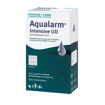 Bausch&Lomb Aqualarm Intensive Ud 30 Fiole cu doză unică 15ml