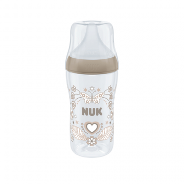 Biberon Perfect Match, M, + 3 luni, Inima, 260 ml, Nuk