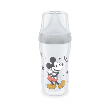 Biberon Perfect Match, M, + 3 luni, Mickey, 260 ml, Nuk