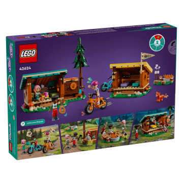 Cabane confortabile in Tabara de Aventuri, 7+ ani, 42624, Lego Friends