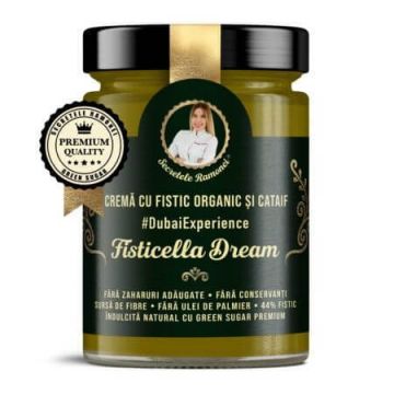 Crema cu fistic organic si cataif Dubai Experience Fisticella Dream, 350 g, Secretele Ramonei