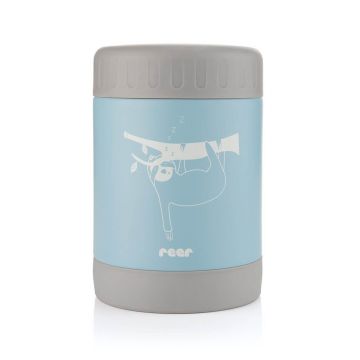 Cutie termica pentru mancare, otel inoxidabil vidat, Albastru, 300 ml, Reer