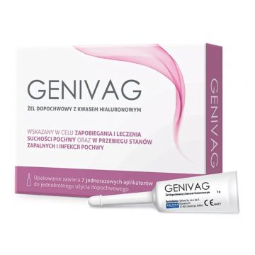 Genivag, gel vaginal cu acid hialuronic, 5 g x 7 aplicatoare