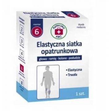 Kit de prim ajutor ABC bandaj elastic net dimensiune 6 cap, braț, tibie, genunchi, , 1 buc