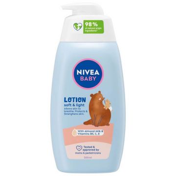 Lotiune de corp Soft&Light Baby, 500 ml, Nivea