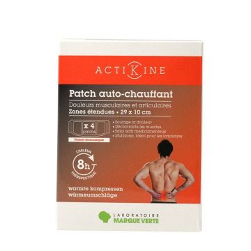 Marque Verte ActiKine Pansamente adezive autoîncălzitoare 29x10cm 4 unități