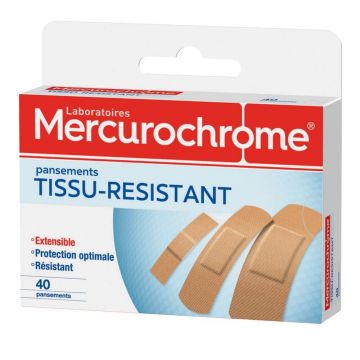 Mercurochrome Pansamente textile rezistente 3 formate x40