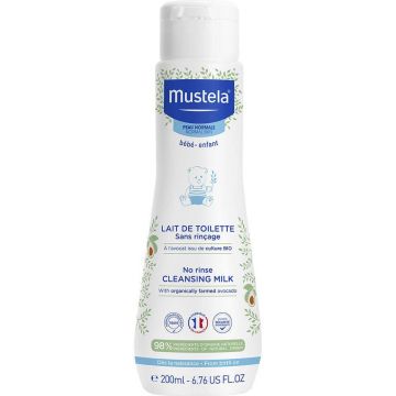 Mustela Lapte de curățare fără clătire Piele normală 200 ml