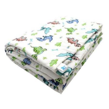 Pilota pentru patut din bumbac ranforce, 90x90 cm, Dragon, Baltic Bebe