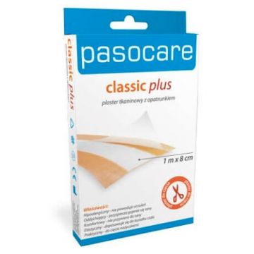 Plasturi Pasocare Classic Plus, 1m x 8cm, Classic Plus, 1 buc - Uzură lungă!