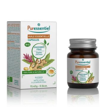 Puressentiel Essential Oils Ghimbir proaspăt Bio 60 Capsule