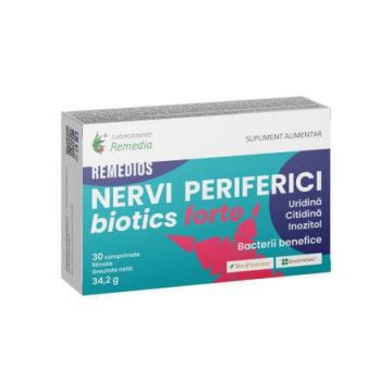 Remedios Nervi Periferici Biotics, 30 capsule, Laboratoarele Remedia