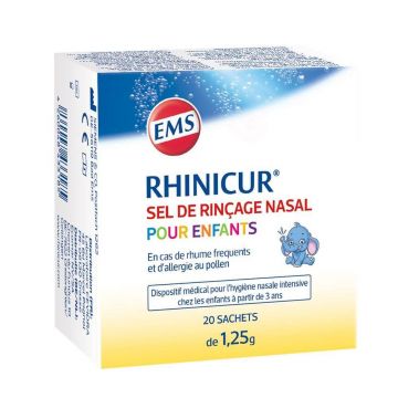 Rhinicur Sare pentru clătiri nazale pentru copii 20 pliculețe 1,25 g