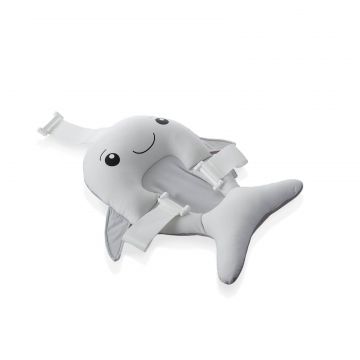 Salteluta suport pentru baita, 35x50 cm, Gri, Balena, BabyJem