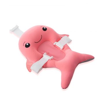 Salteluta suport pentru baita, 35x50 cm, Roz, Balena, BabyJem