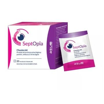 Septopia Șervețele igienice pentru pleoape, 20 buc