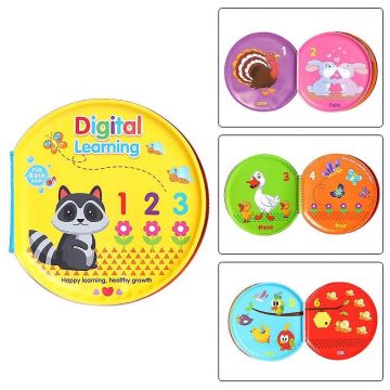 Set 2 carticele cu sunet pentru baie Pasari si numere, +6 luni, AcSmart