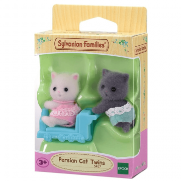 Set 2 figurine Gemenii Pisicute Persane Sylvanian Families, +3 ani, Epoch