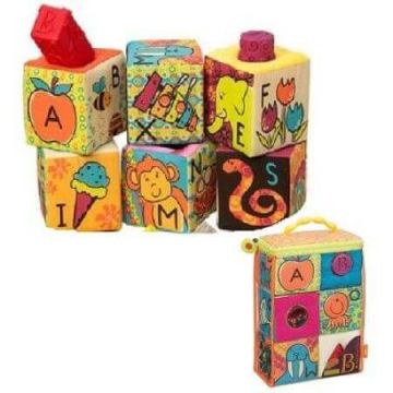 Set 6 cuburi sortator ABC, B.Toys