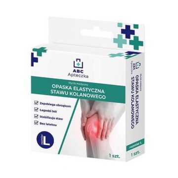 Trusă de prim ajutor ABC Apărătoare de genunchi elastică mărimea L, 1 buc