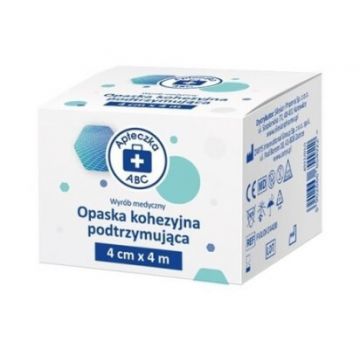 Trusă de prim ajutor ABC Bandaj adeziv de susținere 4 cm x 4 m, 1 buc