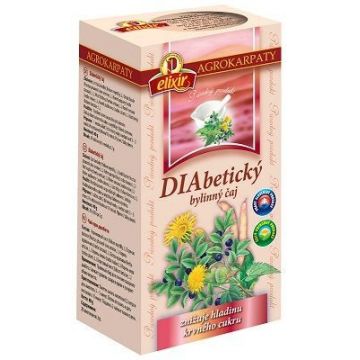 Agrocarps DIABETIC TEA produs natural pur 20 x 2 g