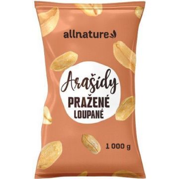 Allnature Arahide fără coajă prăjite și nesărate 1000 g