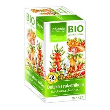 Apotheke Bio Selection ceai pentru copii cu cătină de mare 20 x 1,5 g