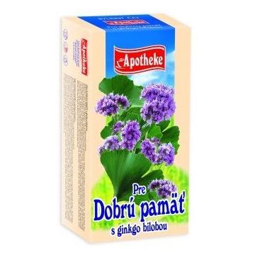 Apotheke Ceai pentru memorie bună Ginkgo Biloba pliculețe de ceai 20 x 1,5 g