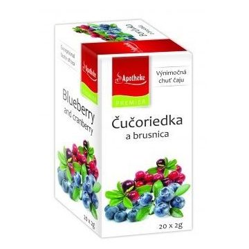 Apotheke Premier Selection Ceai de afine și merișor 20 x 2 g