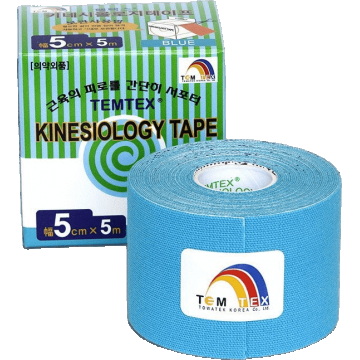 Bandă Kinesio Temtex Bandă de întindere albastră clasică 5cmx5m