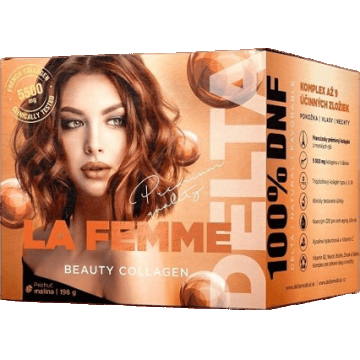 Delta LA FEMME beauty COLLAGEN aromă zmeură, pulbere 196 g